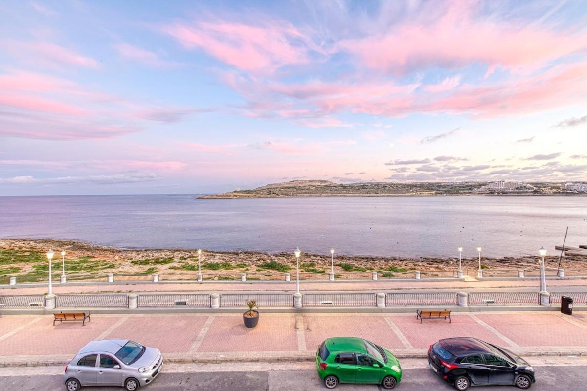 Qawra Seafront With Large Front Terrace